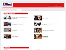 Tablet Screenshot of esba.edu.ar